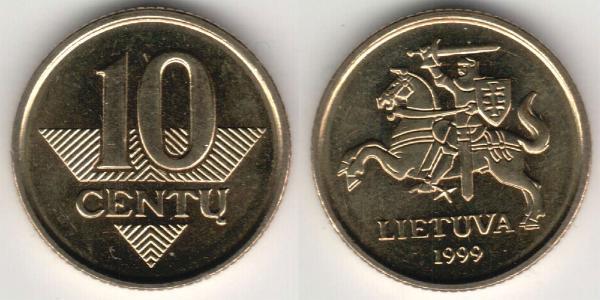 10 Cent 立陶宛 黃銅/镍 