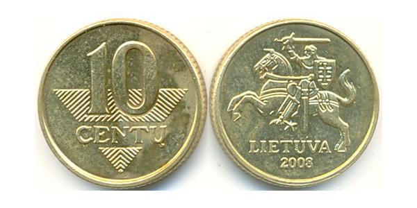 10 Cent 立陶宛 黃銅/镍 