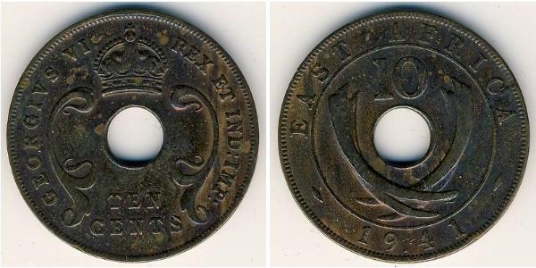 10 Cent East Africa 青铜 乔治六世 (1895-1952)