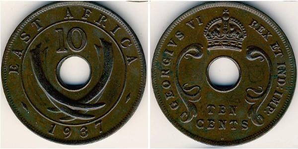 10 Cent East Africa 青铜 乔治六世 (1895-1952)
