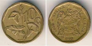 10 Cent South Africa 黃銅 