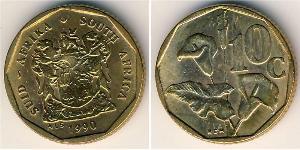 10 Cent South Africa 黃銅 