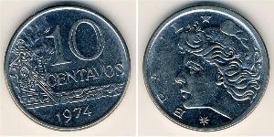 10 Centavo Brasile Acciaio 