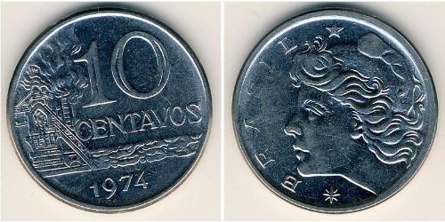 10 Centavo Brasile Acciaio 