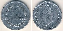 10 Centavo El Salvador Acciaio inossidabile 