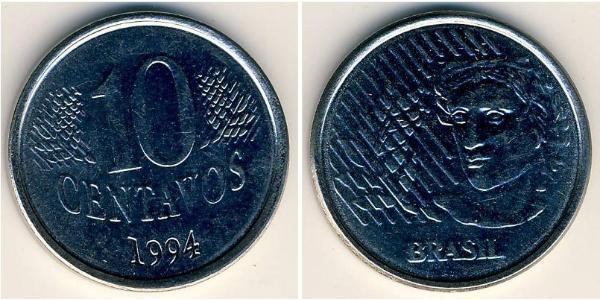 10 Centavo Brésil Acier 