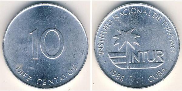 10 Centavo Cuba Aluminium 