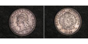 10 Centavo Argentinien (1861 - ) Argent 