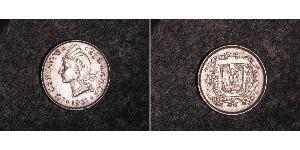 10 Centavo République dominicaine Argent 