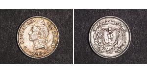 10 Centavo République dominicaine Argent 