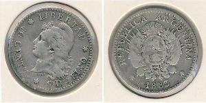 10 Centavo Argentina (1861 - ) Argento 