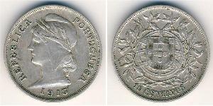 10 Centavo Prima repubblica portoghese (1910 - 1926) Argento 