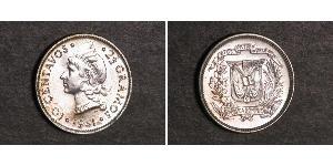 10 Centavo Repubblica Dominicana Argento 