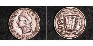 10 Centavo Repubblica Dominicana Argento 