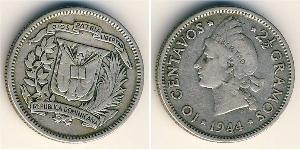 10 Centavo Repubblica Dominicana Argento 