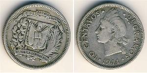 10 Centavo Repubblica Dominicana Argento 