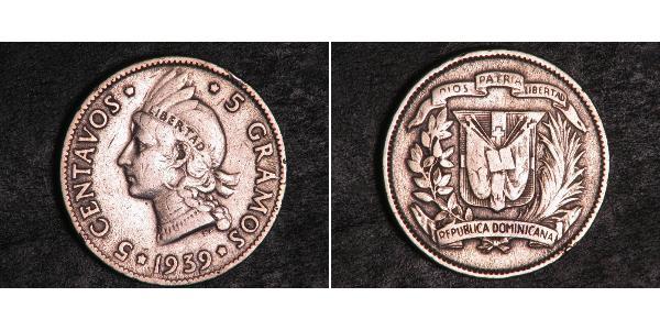 10 Centavo Repubblica Dominicana Argento 