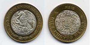 10 Centavo 墨西哥 Bimetal 