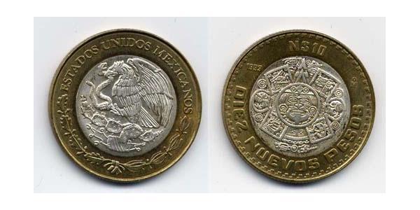 10 Centavo 墨西哥 Bimetal 