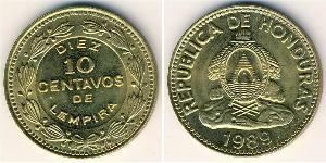 10 Centavo Honduras Brass 