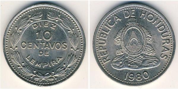 10 Centavo Honduras Brass 