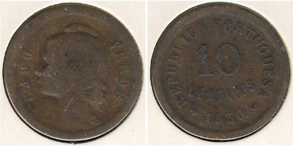 10 Centavo Portugal / Cape Verde (1456 - 1975) Bronze 