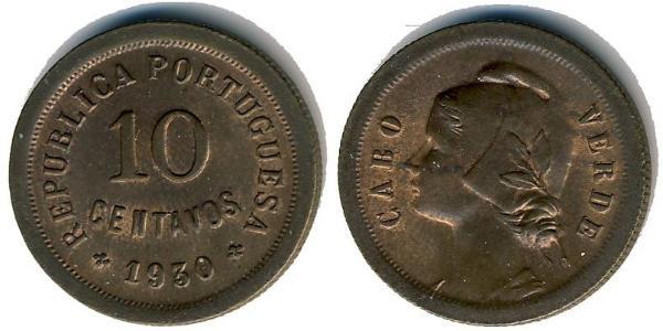 10 Centavo Portugal / Cape Verde (1456 - 1975) Bronze 