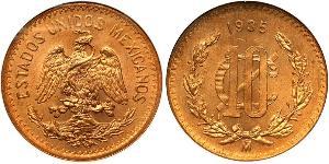 10 Centavo United Mexican States (1867 - ) Bronze 