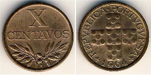 10 Centavo Estado Novo (Portogallo) (1933 - 1974) Bronzo 