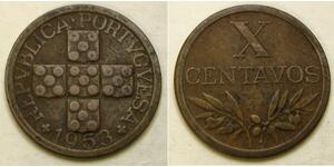 10 Centavo Estado Novo (Portogallo) (1933 - 1974) Bronzo 