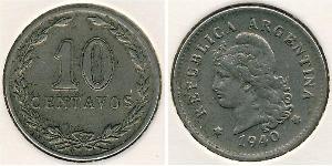 10 Centavo Argentine Republic (1861 - ) Copper/Nickel 