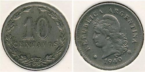 10 Centavo Argentine Republic (1861 - ) Copper/Nickel 