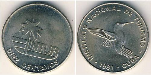 10 Centavo Cuba Copper/Nickel 