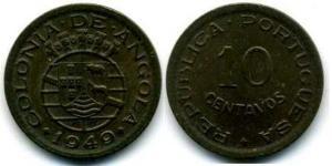 10 Centavo Portuguese Angola (1575-1975) Copper/Nickel 