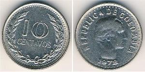 10 Centavo Republic of Colombia (1886 - ) Copper/Nickel 