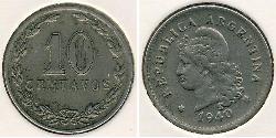10 Centavo Argentinien (1861 - ) Kupfer/Nickel 