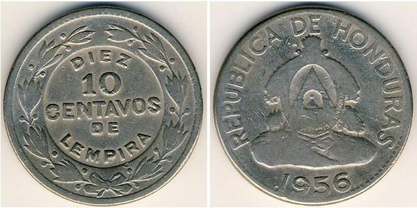 10 Centavo Honduras Kupfer/Nickel 