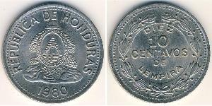 10 Centavo Honduras Laiton 