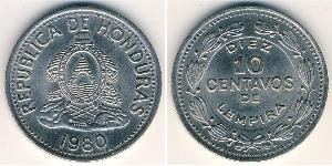 10 Centavo Honduras Latón 