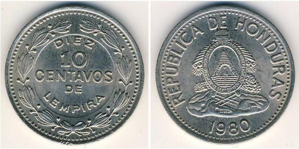 10 Centavo Honduras Latón 