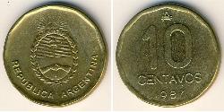 10 Centavo República Argentina (1861 - ) Latón 