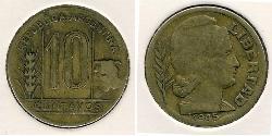 10 Centavo Argentinien (1861 - ) Messing 