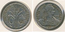 10 Centavo French Indochina (1887-1954) Nickel 