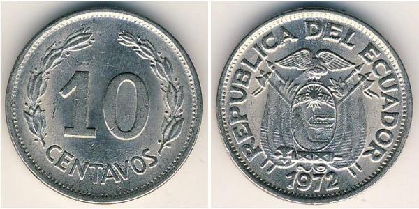 10 Centavo Ecuador Níquel/Acero 