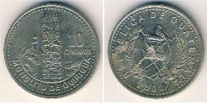 10 Centavo Guatemala (1838 - ) Níquel/Cobre 