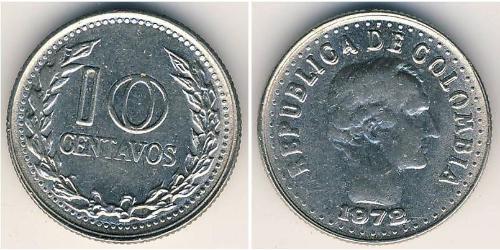 10 Centavo Republica de Colombia (1886 - ) Níquel/Cobre 