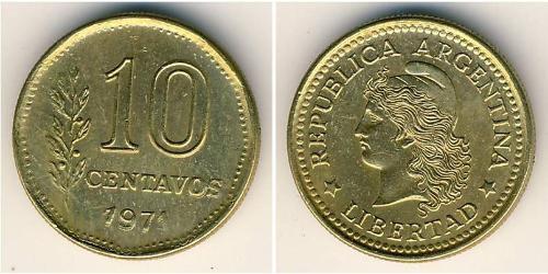 10 Centavo Argentina (1861 - ) Ottone 