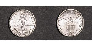 10 Centavo Filipinas Plata 