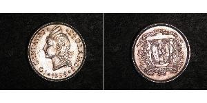 10 Centavo República Dominicana Plata 