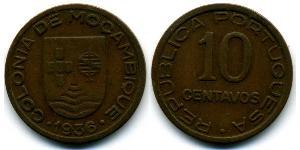 10 Centavo Mozambico Rame 